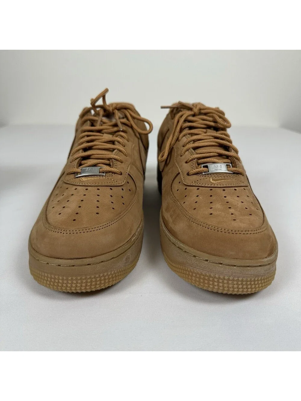 Size 11.5 - Nike Air Force 1 Low SP x Supreme Wheat 2021 - DN1555-200